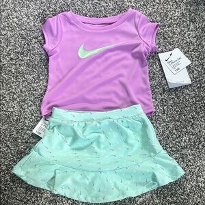 Nike Lavender and Mint Toddler Set